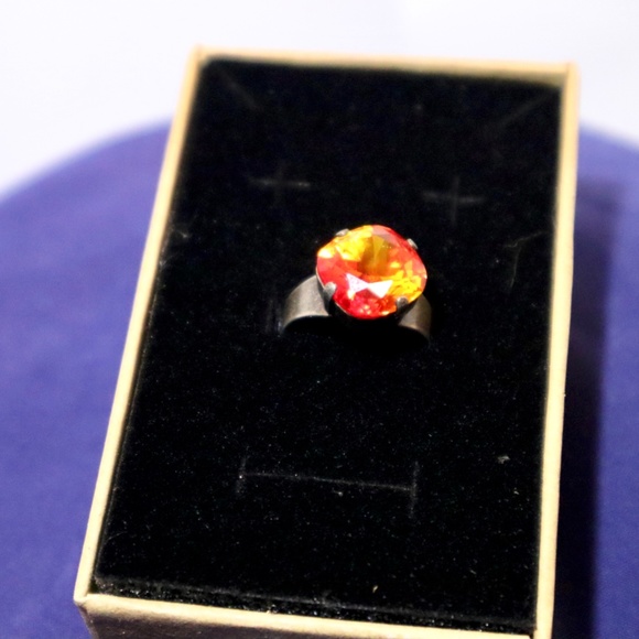 Swarovski Crystal Fireopal Ring - Picture 4 of 6